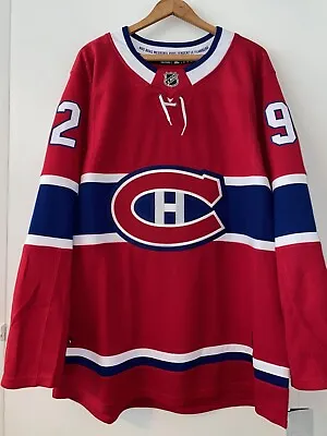 Authentic New Adidas Jonathan Drouin Montreal Canadiens Jersey Large Men's 52 • $72.43