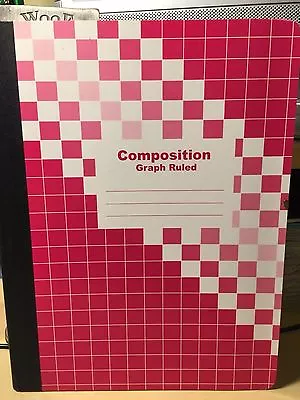 New! Pink Graph Composition Book Quadrille Ruled - 100 Sheets  200 Pages • $6.99