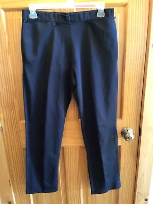 Amish Mennonite Hand Made Men's Black 5-Button Pants W33 EUC Plain Clothing • $14.99