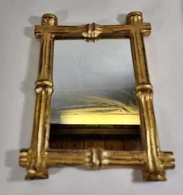 Small Gilded Composite Wall Mirror Italy Mid-20thC • $49.95