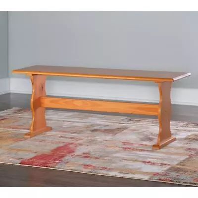 Copper Grove Riki Honey Pine Dining Bench Honey Pine Traditional Rustic • $79.47