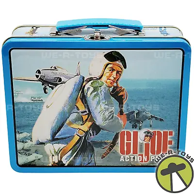 G.I. Joe Action Pilot In Flight Suit Tin Lunchbox 2000 Hasbro USED • $31.45