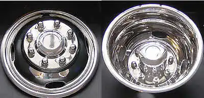 4 NEW FORD F350 17  Dually Stainless Steel Wheel Simulators Dual Rim Liners  • $247.88