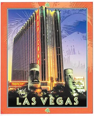 Tropicana Island Of Las Vegas Moai Tiki 1980s Strip View Hotel Casino  Postcard • $3.77