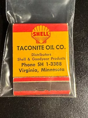 Matchbook - Shell Premium Gasoline - Taconite Oil Co - Virginia Mn - Unstruck! • $12.99