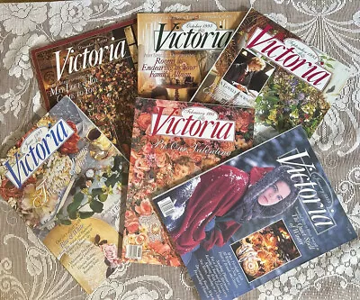 LOT  Of 6 1993 VICTORIA MAGAZINES JanFebJuneSeptOctDec. • $16