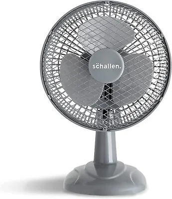£2.95 • Buy Shallen 6  Desk Top Fan Grey Oscillating 2 Speed Cooling Air Home Office