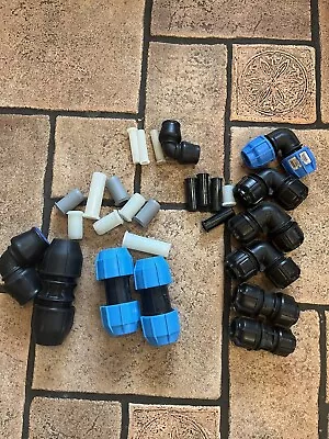 Underground Plastic Pipe Fittings  32 / 25 / 20mm And Inserts • £20