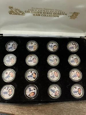 $42.82 • Buy NY Yankees Colorized Quarter Set Coins Never Touched! Derek Jeter Joe Torre