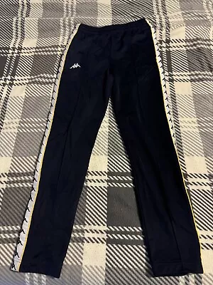 Kappa Navy And Yellow Tracksuit Bottoms XS • £5