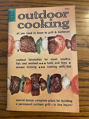 Outdoor Cooking 1964 Vintage Dell Purse Book - 3.5  X 5.25  64 Pages • $9