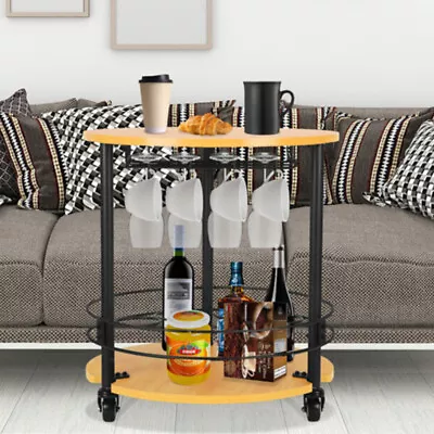 Round Top Coffee Table Mini Bar Cocktail Table Drink Table Sofa Side End UK Gift • £25