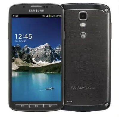 Samsung Galaxy S4 Active- 16GB - BLACK AT&T Unlocked Smartphone Grade A • $71.93
