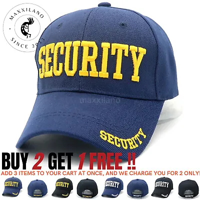 Baseball Cap Solid Color Security Visor One Size Adjustable Polo Style Strapback • $8.99