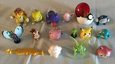 $89.99 • Buy VINTAGE 90s - POKEMON TOMY/BFI LOT OF 17 TOYS KEYCHAINS FIGURES *Read*  
