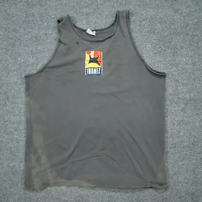 Vintage Ibanez Guitars Tank Top Adult Medium Black Faded Distressed Grunge 90s • $22.77