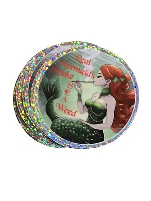 Real Mermaids Smoke Seaweed Mermaid Vinyl Sticker Original Artwork • $5