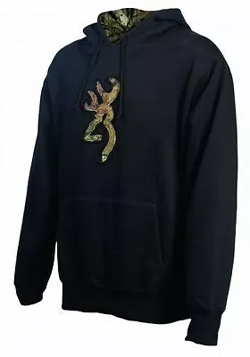 Browning Mossy Oak Camo Men's Hoodie Buckmark Logo Hooded Sweatshirt • $49.95