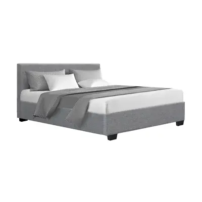 $304 • Buy Artiss Nino Bed Frame Fabric - Grey Double