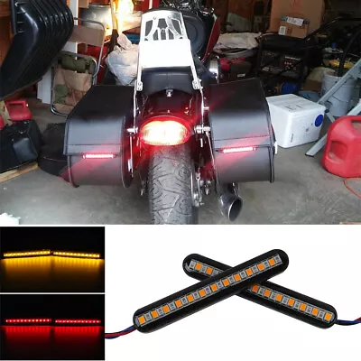 24 LED Motorcycle Light Tail Brake Signal Lamp Bar For Harley Heritage Softail • $10.03