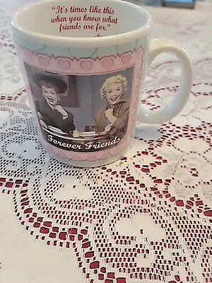 Lucille Ball I Love Lucy Forever Friends Ceramic Coffee Mug Cup  Lucy And Ethel • $8.80