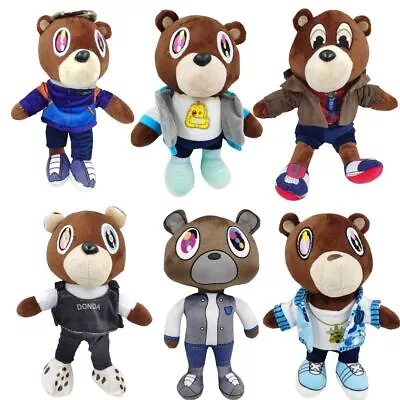 Kanye Teddy Bear Plush Doll West Graduation Teddy Bear Collection Gift Toy • £11.99