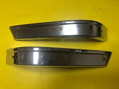 BMW E28 5 Series Front Chrome Bumper Extensions Ends Set Vorder Stoßstange NOS • $250