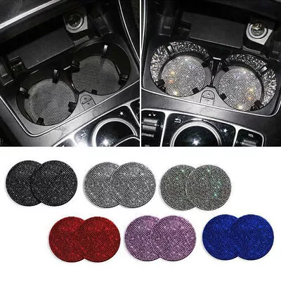 Bling Non-Slip Mat For Women Cup Holder Insert Coaster Car Interior Accessories  • $7.82