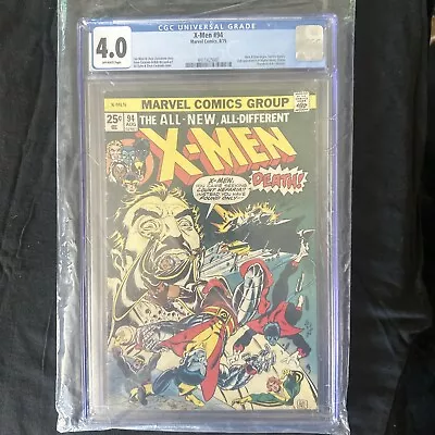 X-Men #94 VG 4.0 New Team Begins Sunfire Leaves! Dave Cockrum Art! Marvel 1975 • $425