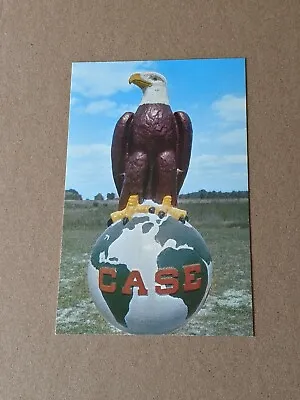 RARE PHOTO POSTCARD Abe American Eagle Mascot J.I. CASE Company Tractor Farm Ag • $19.95