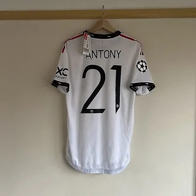 Anthony 21 “BNWT” Manchester United Player Edition Away Shirt Size Medium 22/23 • £34.99