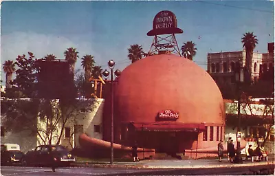 Hollywood Brown Derby Restaurant California Vintage Postcard • $5.95