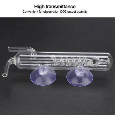 Crystal Glass Aquarium Bubble Counter For CO2 System - High Transparency • $11.79