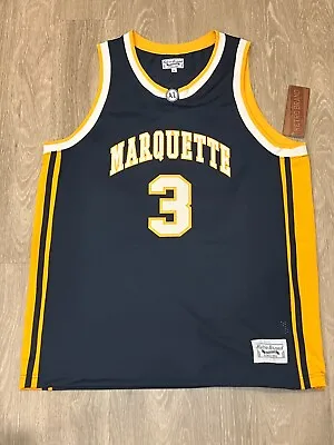 Dwayne Wade Marquette Golden Wagles Retro Brand Alumni Jersey XL • $60