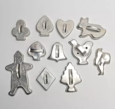 Cookie Cutters Lot Of 11 Aluminum Vintage • $19.99