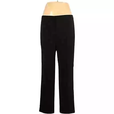 Vince Camuto High Rise Straight Leg Satin Side Stripe Dress Pants 12 Black • $20