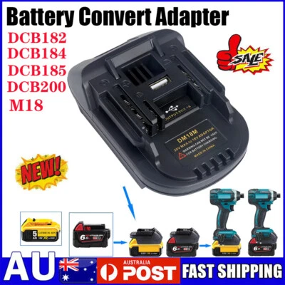 $21.39 • Buy Battery Adapter For Makita LXT Power Tools Convert To Milwaukee M18 18V Battery