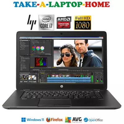 HP ZBook I7 Laptop Gaming Radeon Graphics 1Tb Terabyte Windows11 15.6  FHD 16Gb • £364.99