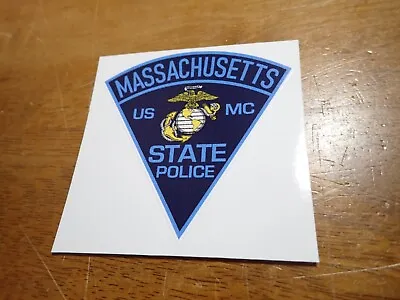 Massachusetts State Police United States Marine Corps  Us Mc  Decal Sticker • $6