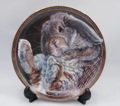 Bunny Tales -  Footloose  PLATE 8  - Orig. Box All Paperwork Bradford Exchange • $8.95