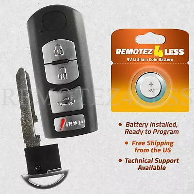 For 2009 2010 2011 2012 2013 Mazda 6 Replacement Remote Smart Car Key Fob 4b • $34.95