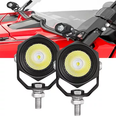 2x2.3  LED Round Driving Lights Work Spot Pod For Jeep Wrangler Windsheild Mount • $49.99
