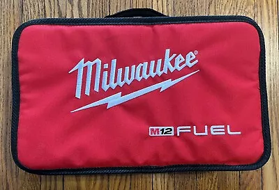NEW Milwaukee M12 Fuel Zippered Bag Case Red & Black Milwaukee Case • $10