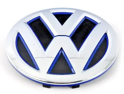 $69.95 • Buy Genuine OEM VW Emblem Jetta-Hybrid 2015-2016, Front Grille Badge With Blue Trim