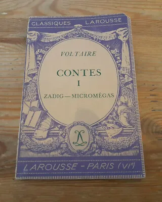 Belletristik Voltaire Contes I : Zadig - Micromegas (108 S.) CLASSIQUE LAROUSSE • £6.91