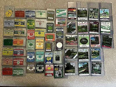 1965-2020 Masters 56 Badge Collection Augusta National Golf Pga Tiger Nicklaus • $9499.95