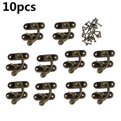 $15.01 • Buy Vintage Bronze Jewelry Box Toggle Latches Hasps Woods Chest Lock Clasps Latch