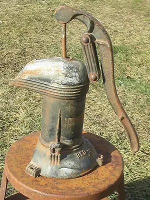 Antique Red Jacket Shallow Well Hand Water Pump Good Condition • $97