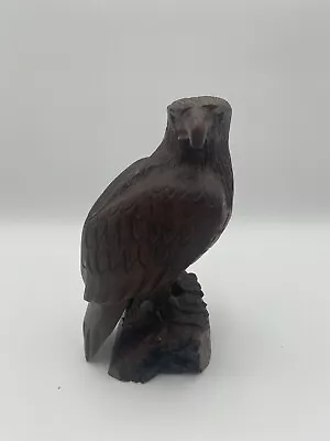 Vintage Hand Carved Wood Maltese Falcon Statue • $25