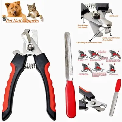 Pet Dog Nail Clippers Cat Rabbit Sheep Animal Claw Trimmer Grooming Large Small • £4.25